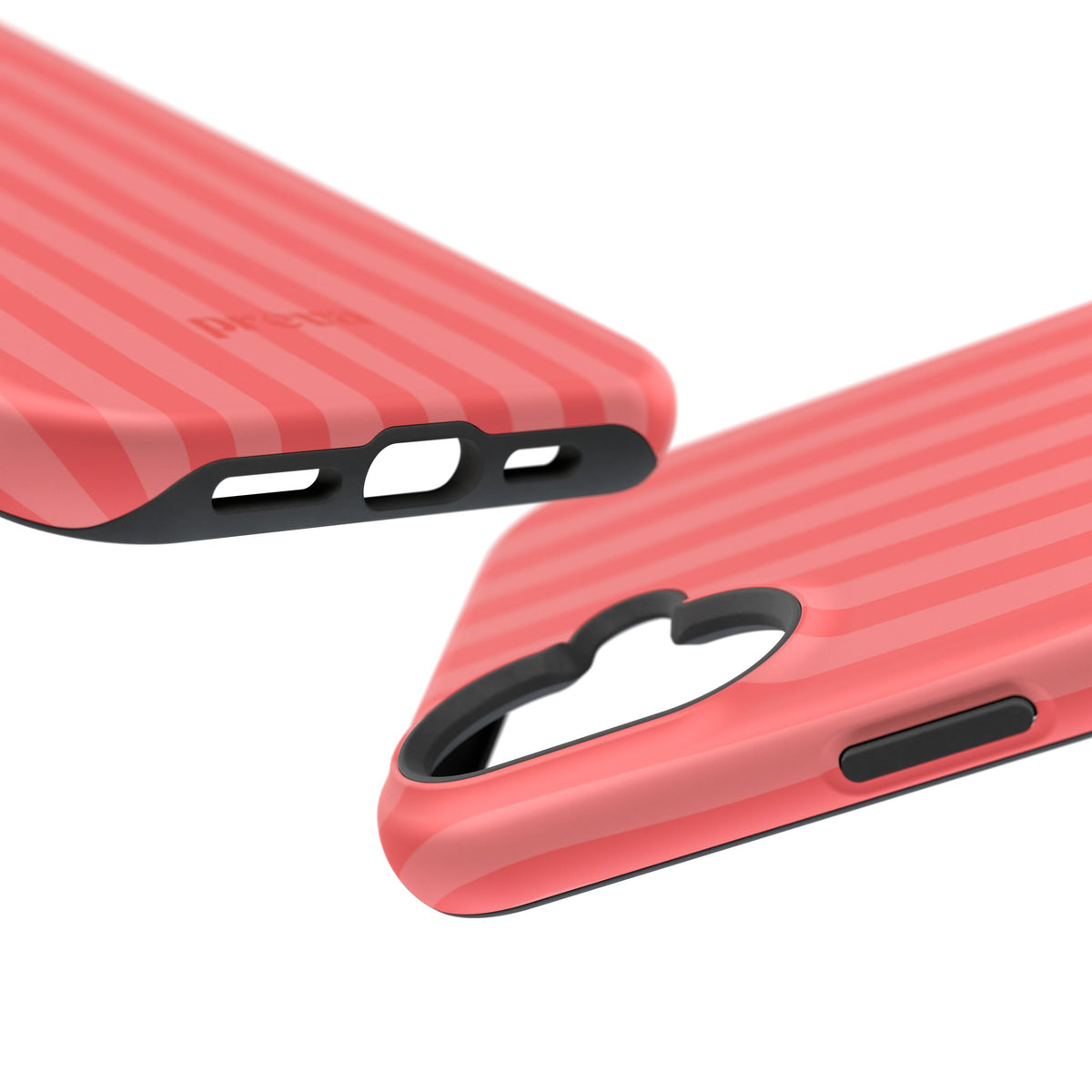 Coral Stipes Phone Case