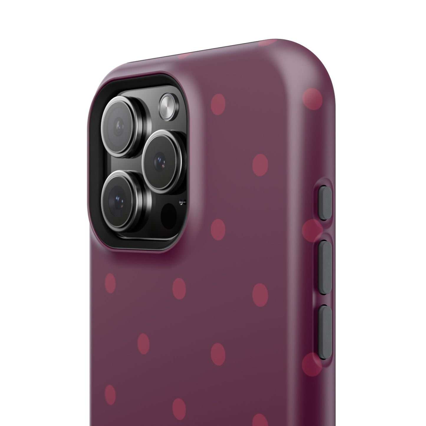 Maroon Polka Dots Phone Case
