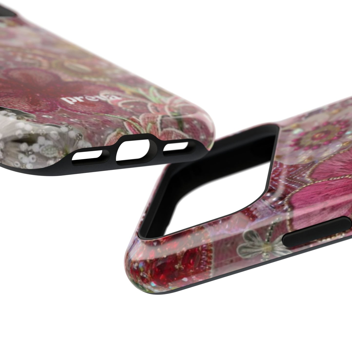 Floral Embroidery Phone Case