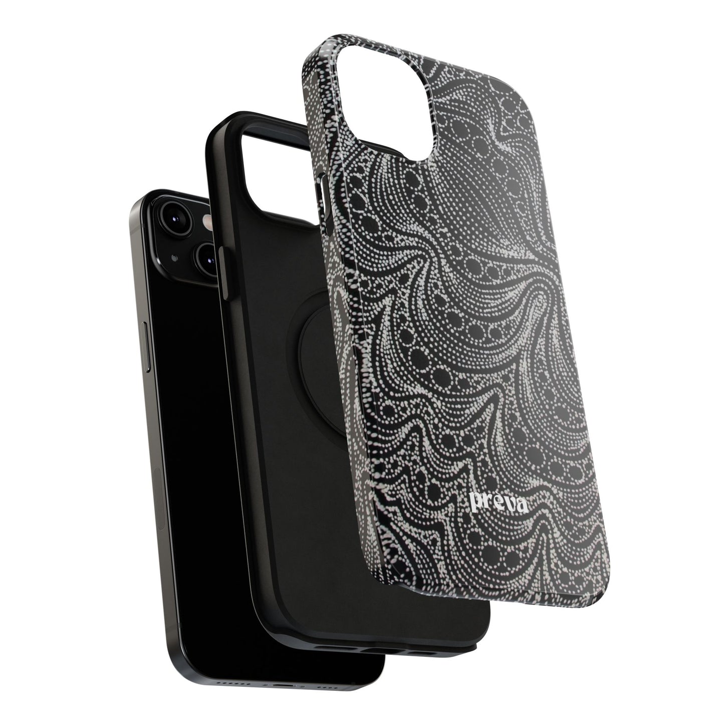 Abstract Midnight Lace Phone Case