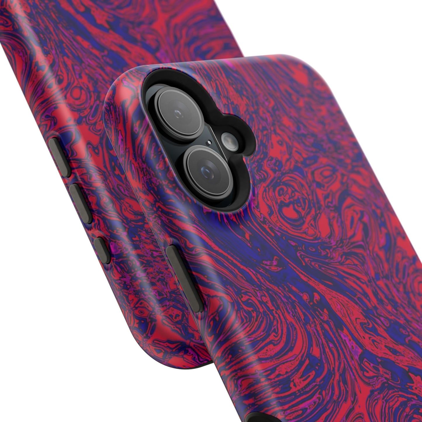 Marbled Red & Purple Phone Case