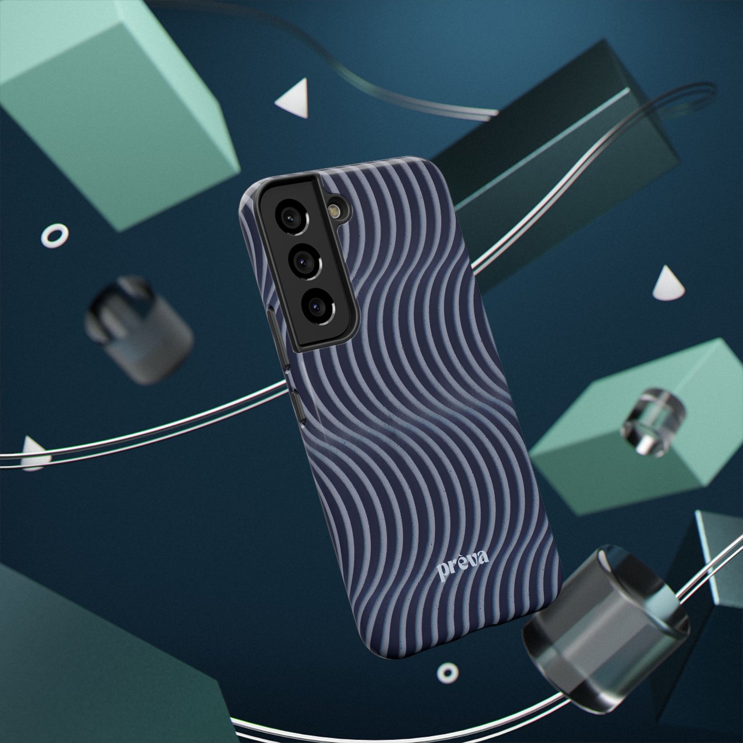 Wavy Navy Phone Case