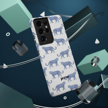 Blue Leopard Pattern Phone Case