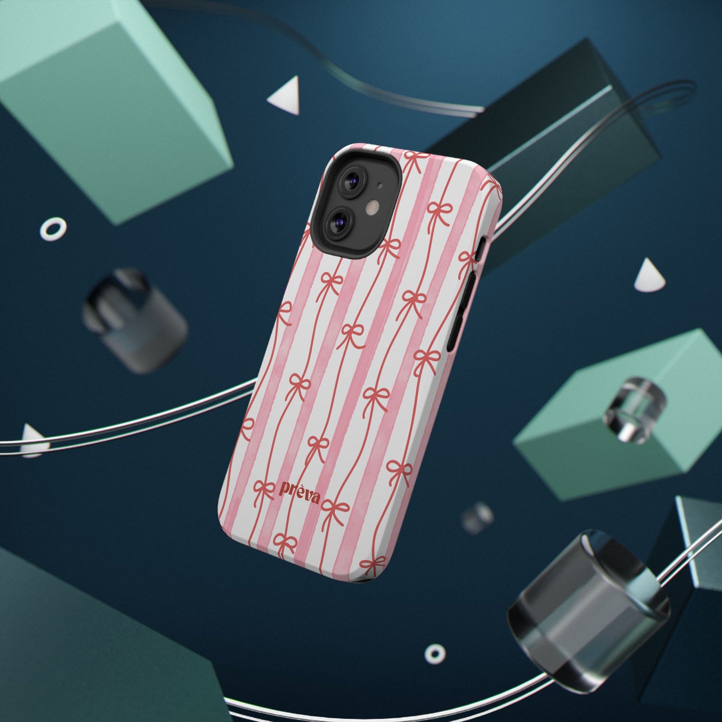 Pink Bow Chain Phone Case