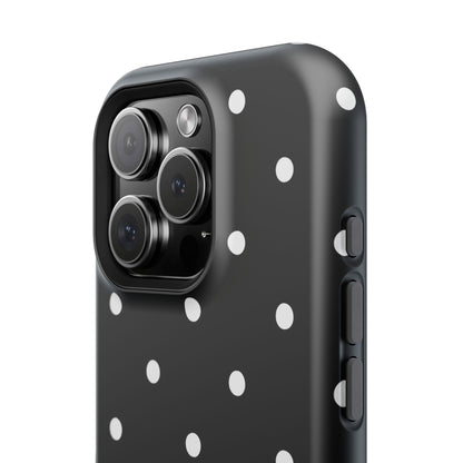 Black with White Polka Dots Phone Case