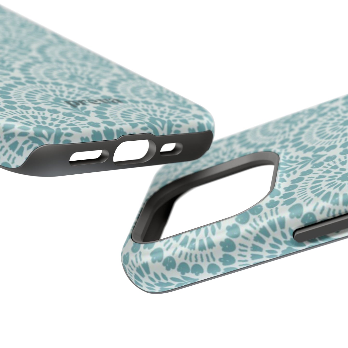 Aqua Lace Pattern Phone Case