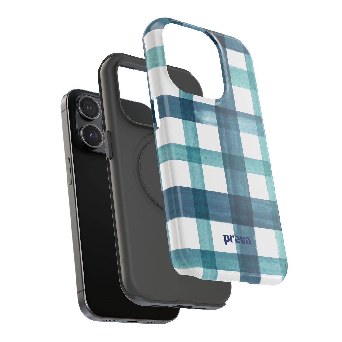 Teal Plaid Phone Case