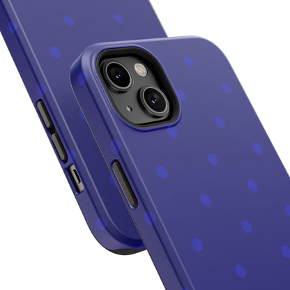 Dark Blue Polka Dots Phone Case