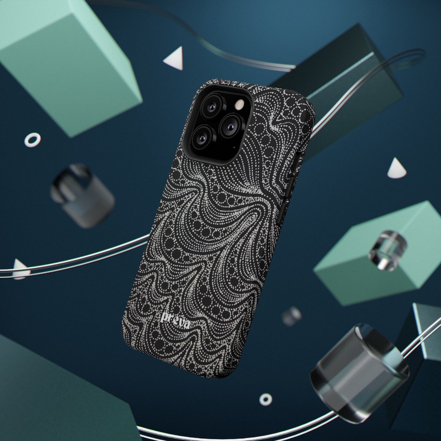 Abstract Midnight Lace Phone Case