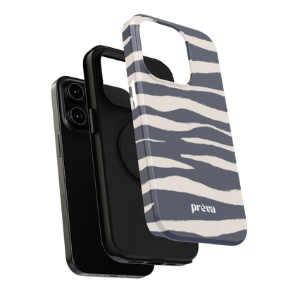 Navy & Cream Zebra Phone Case