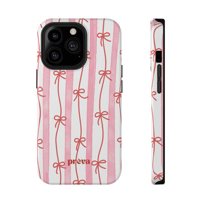 Pink Bow Chain Phone Case