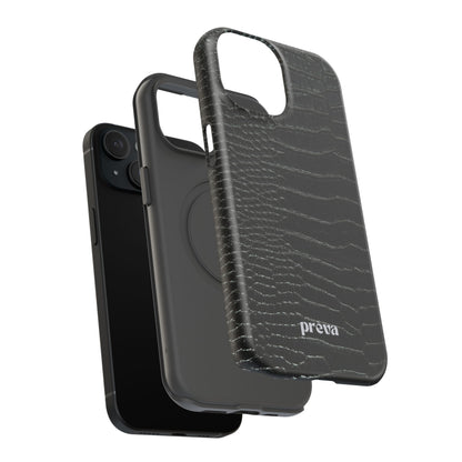 Black Croc Phone Case