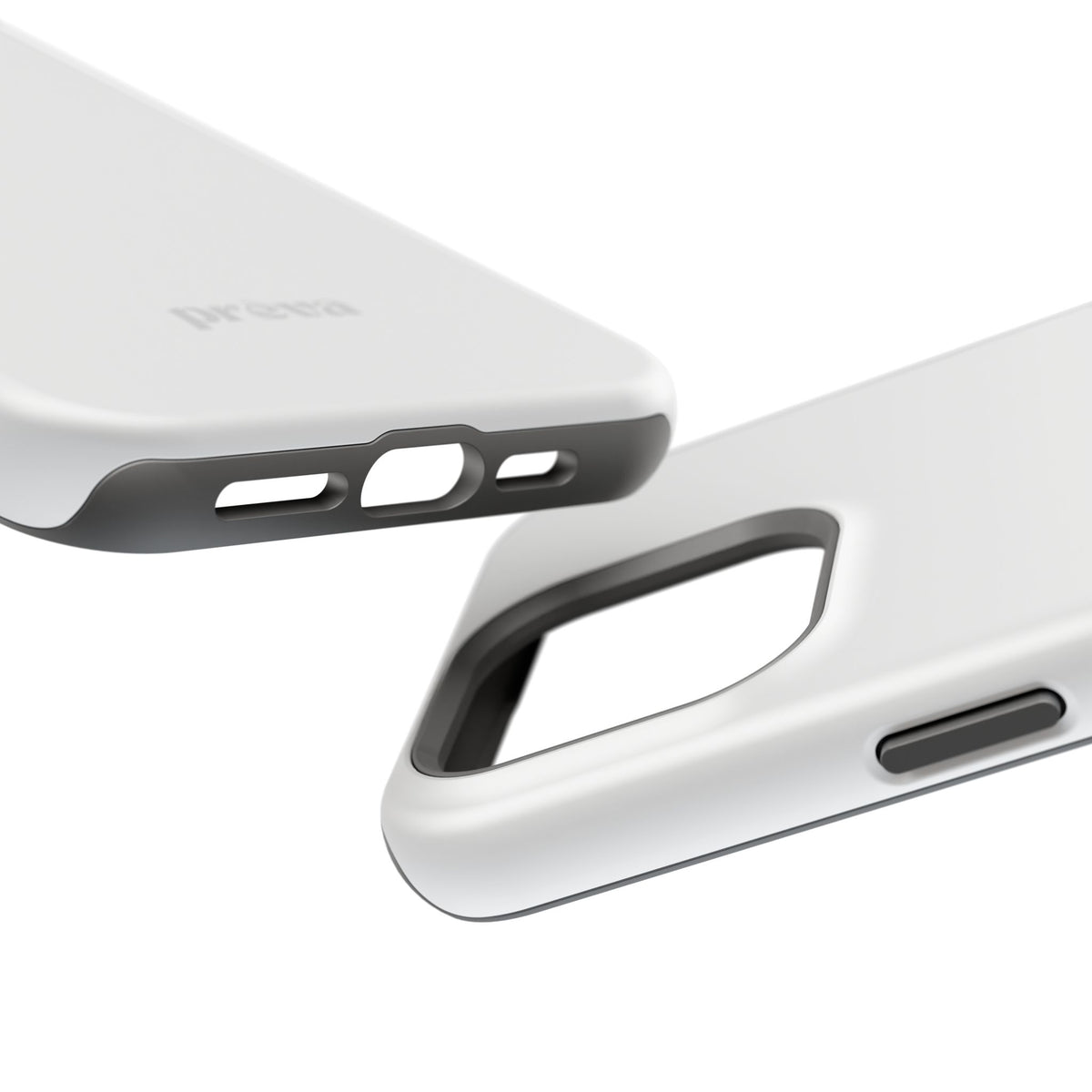 White & Grey Phone Case