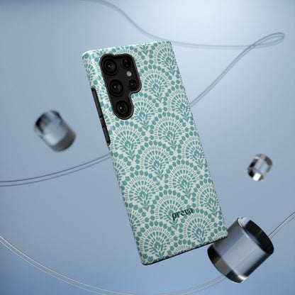Aqua Lace Pattern Phone Case