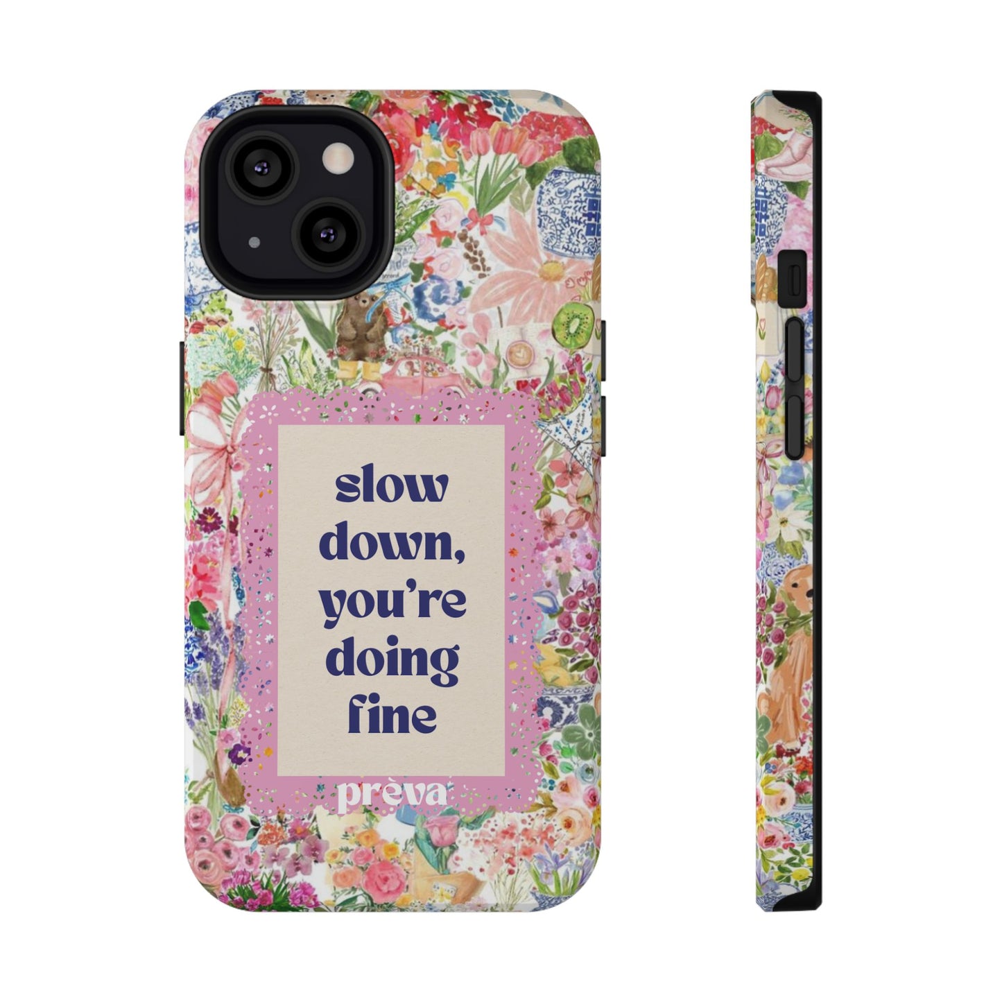 Slow Down Flowers x notsoken Phone Case