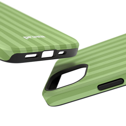 Light Green Stripes Phone Case