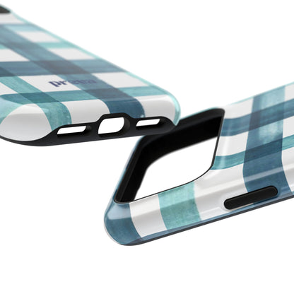Teal Plaid Phone Case