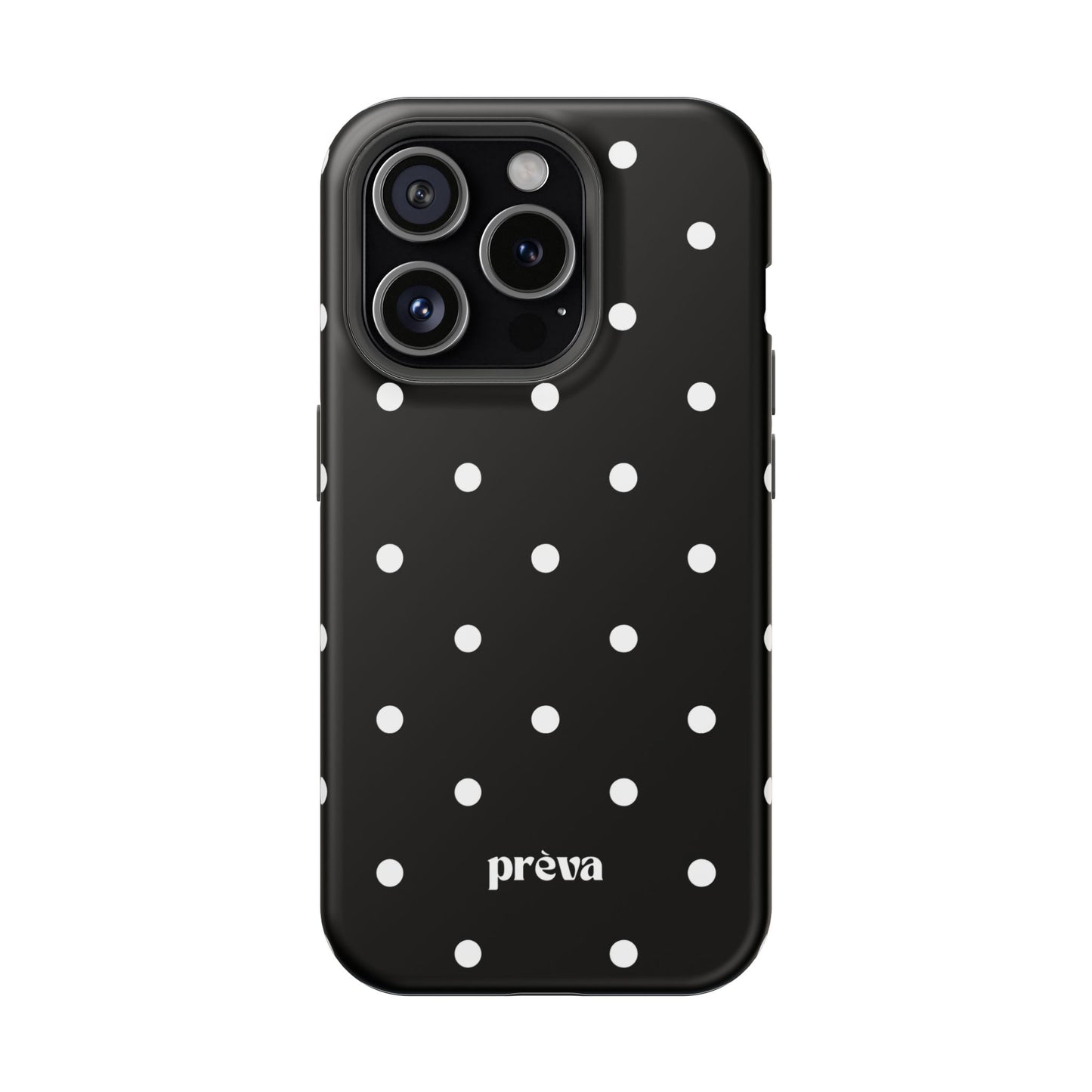 Black with White Polka Dots Phone Case