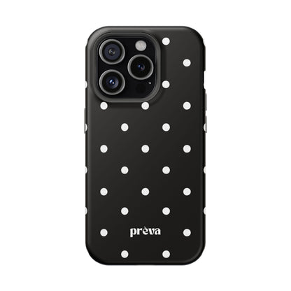 Black with White Polka Dots Phone Case