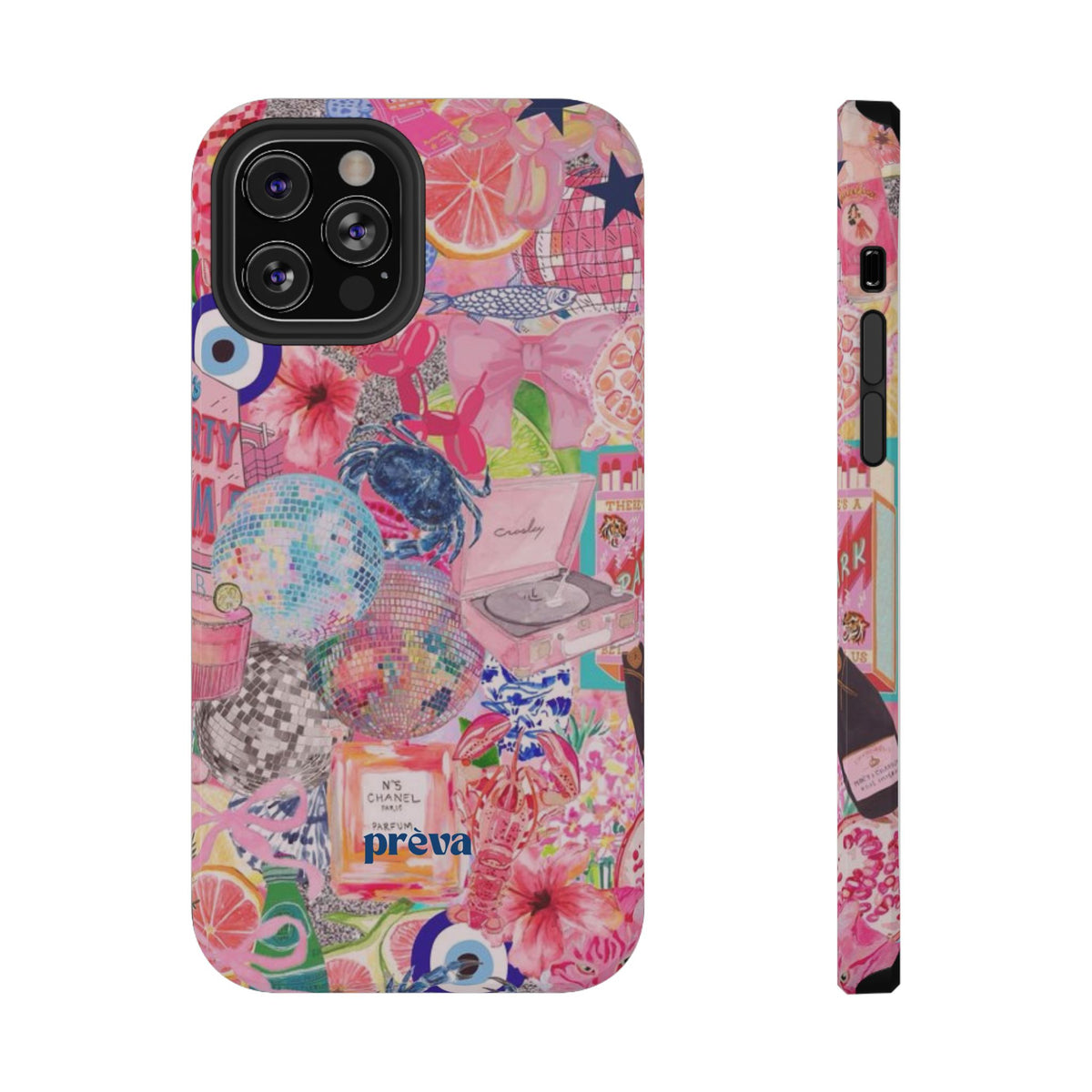 Floral & Pink Collage Phone Case