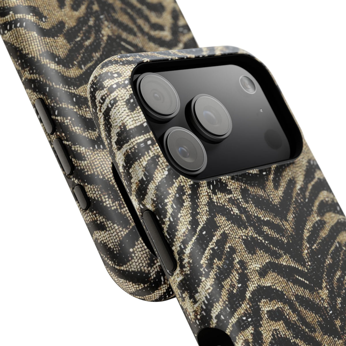 Phone Case — Impact‑Resistant Tiger Print Rug Texture