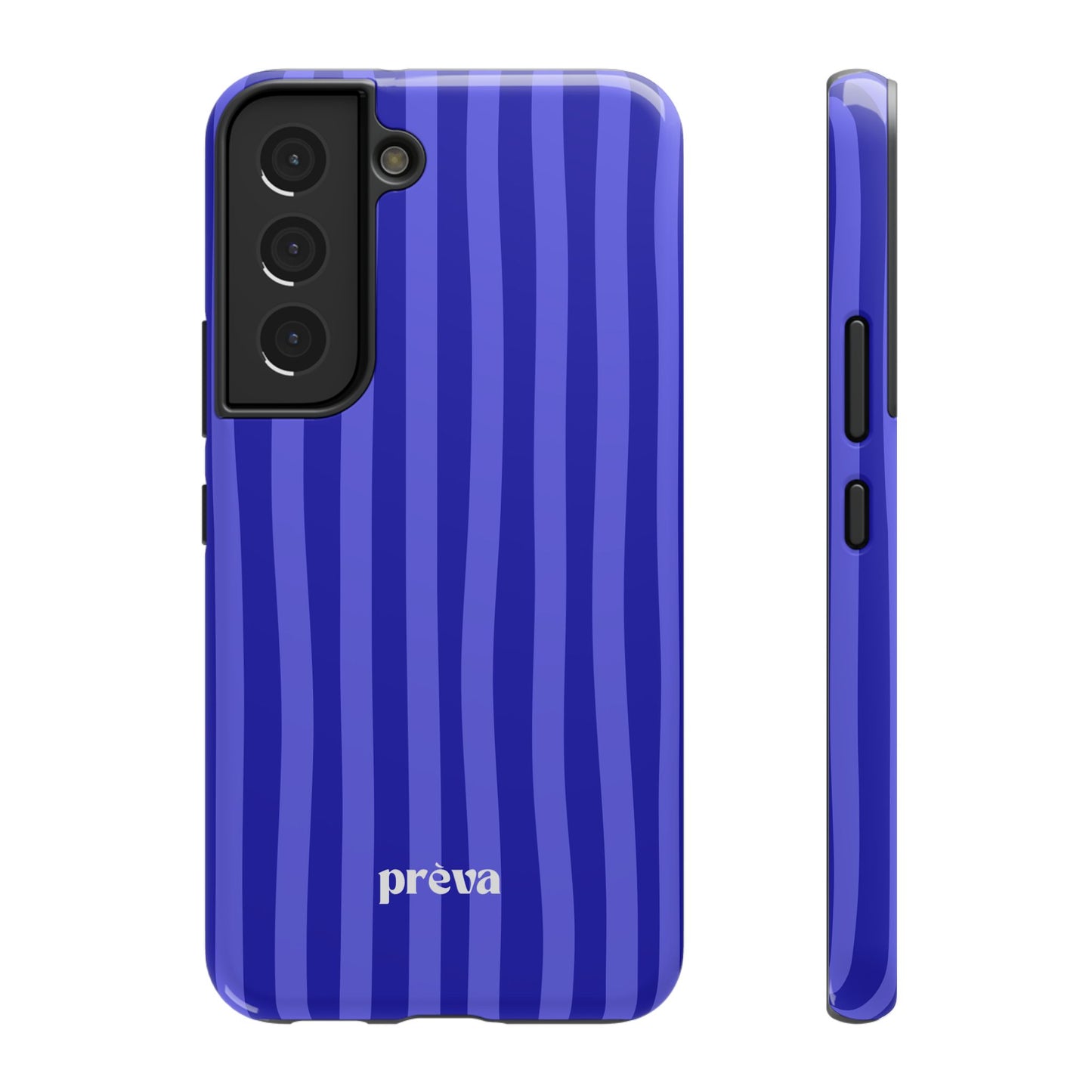 Neon Blue Stripes Phone Case
