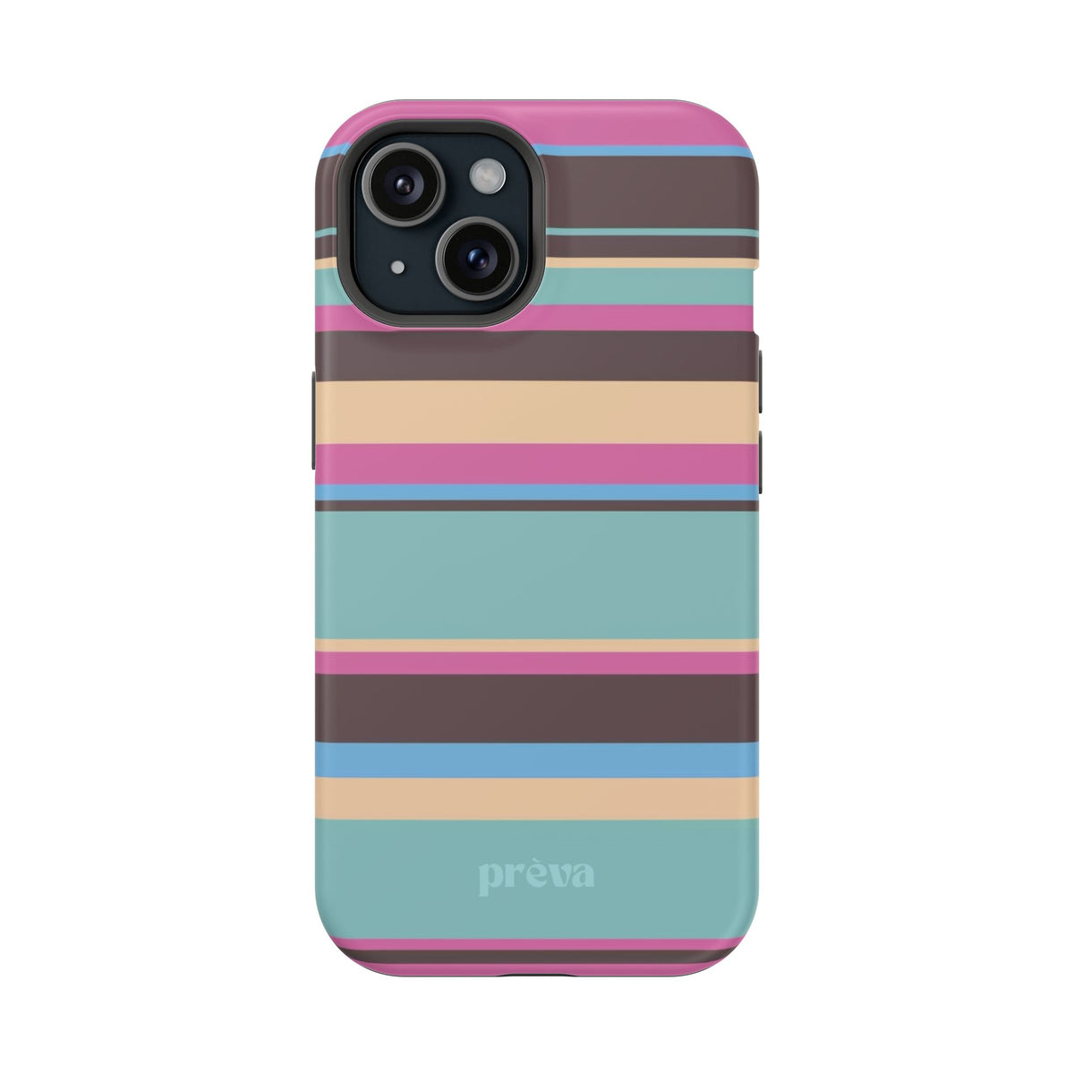 Cocoa Palm Stripes Phone Case