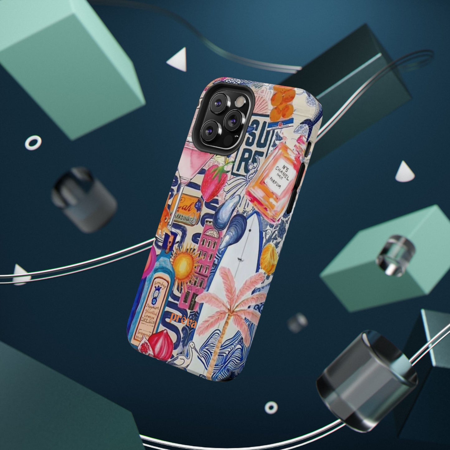 Tropical Beach Collage Phone Case