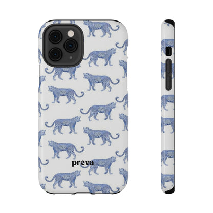 Blue Leopard Pattern Phone Case