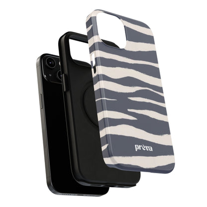 Navy & Cream Zebra Phone Case