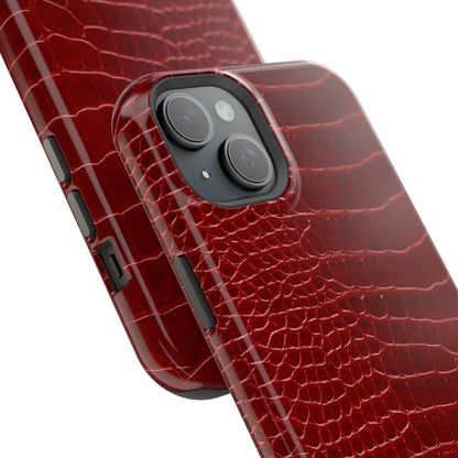 Red Croc Phone Case