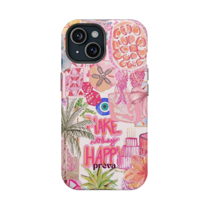 Pink Tropical Collage Phone Case