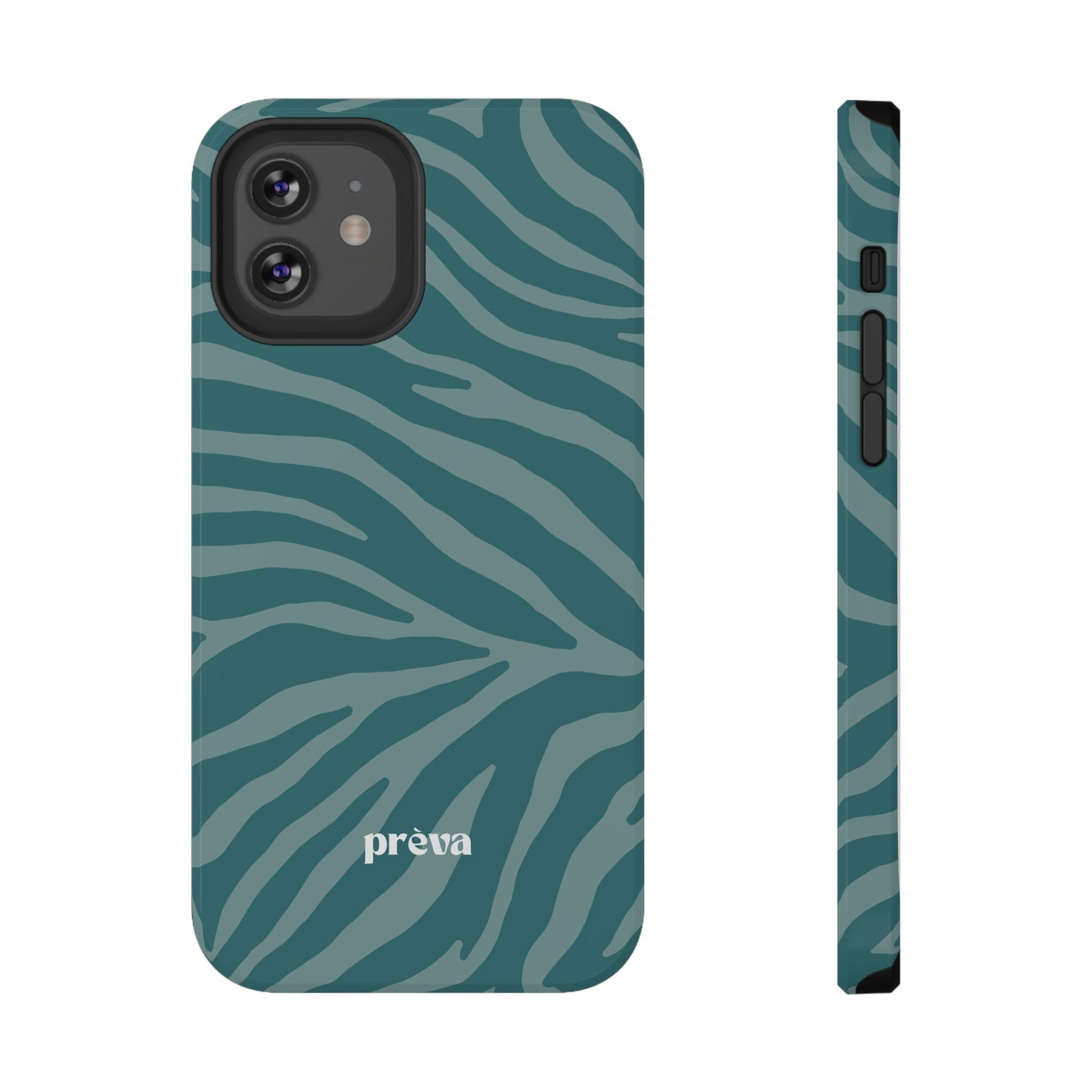 Teal Zebra Phone Case