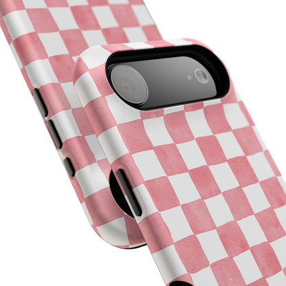Pink Checkers Phone Case