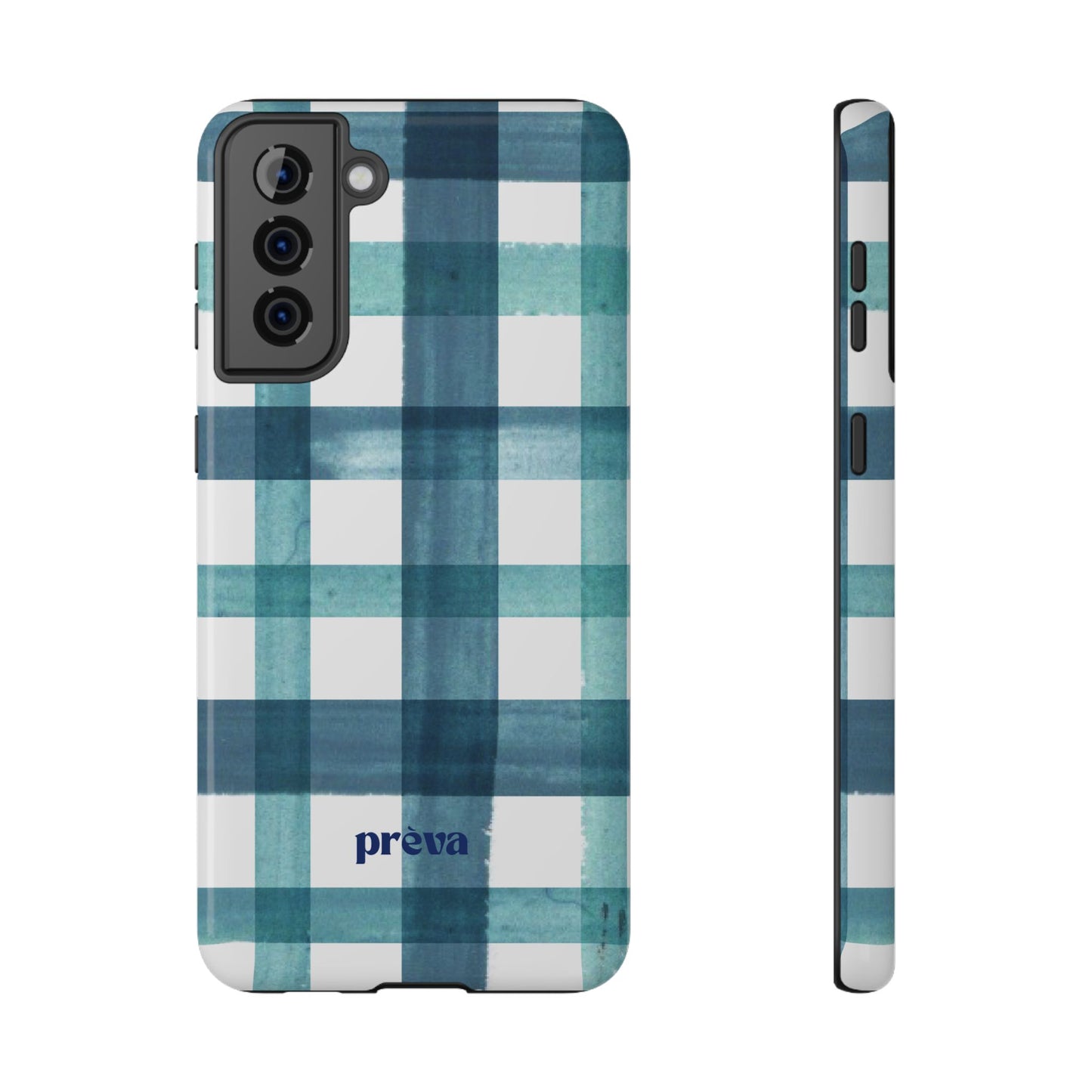 Teal Plaid Phone Case
