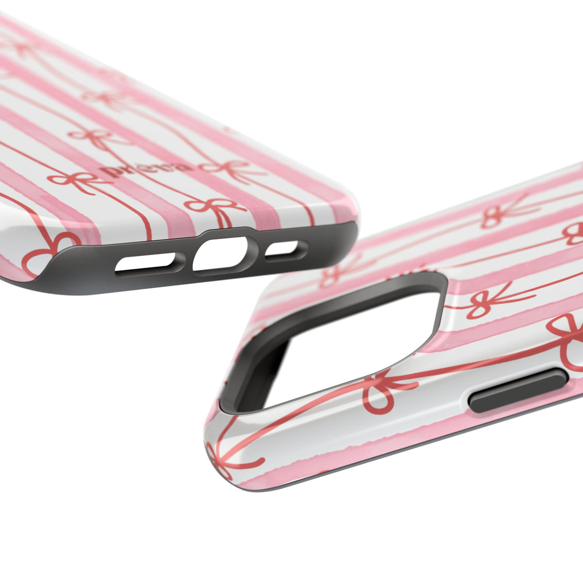 Pink Bow Chain Phone Case