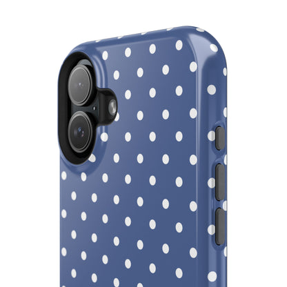 Navy Polka Dot Phone Case