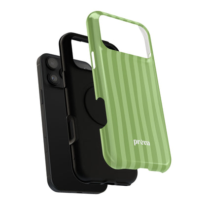 Light Green Stripes Phone Case