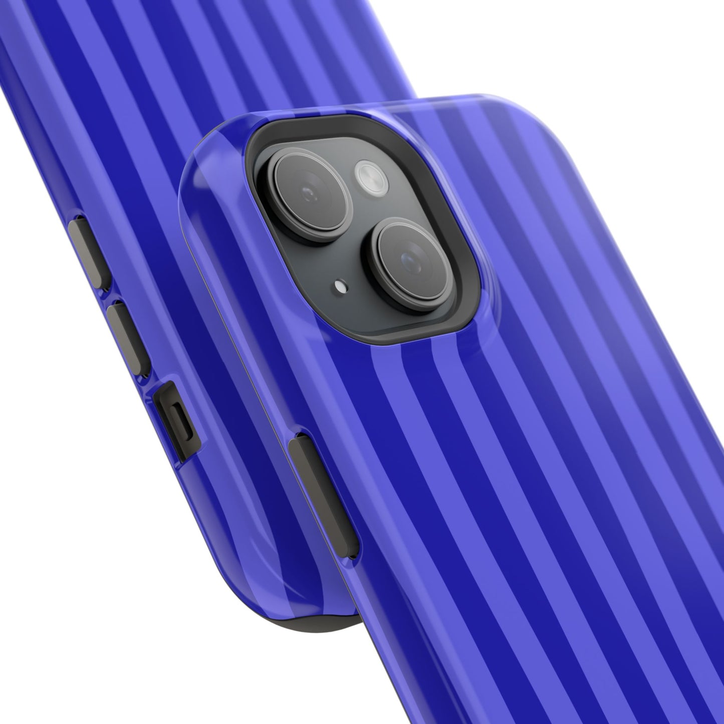 Neon Blue Stripes Phone Case