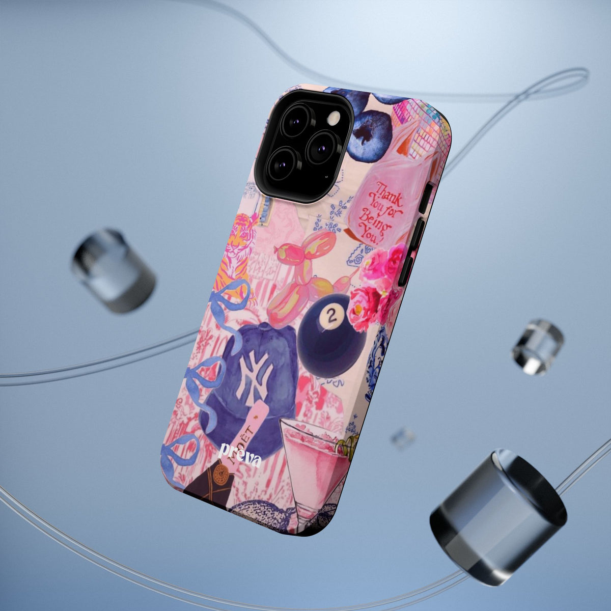 Retro 8 Ball Collage Phone Case