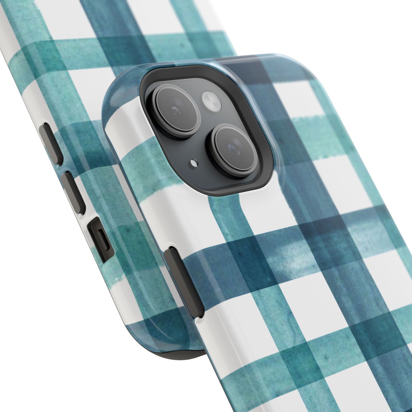 Teal Plaid Phone Case