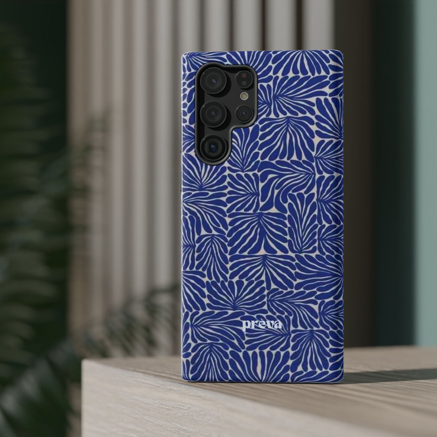 Blue Abstract Greek Phone Case