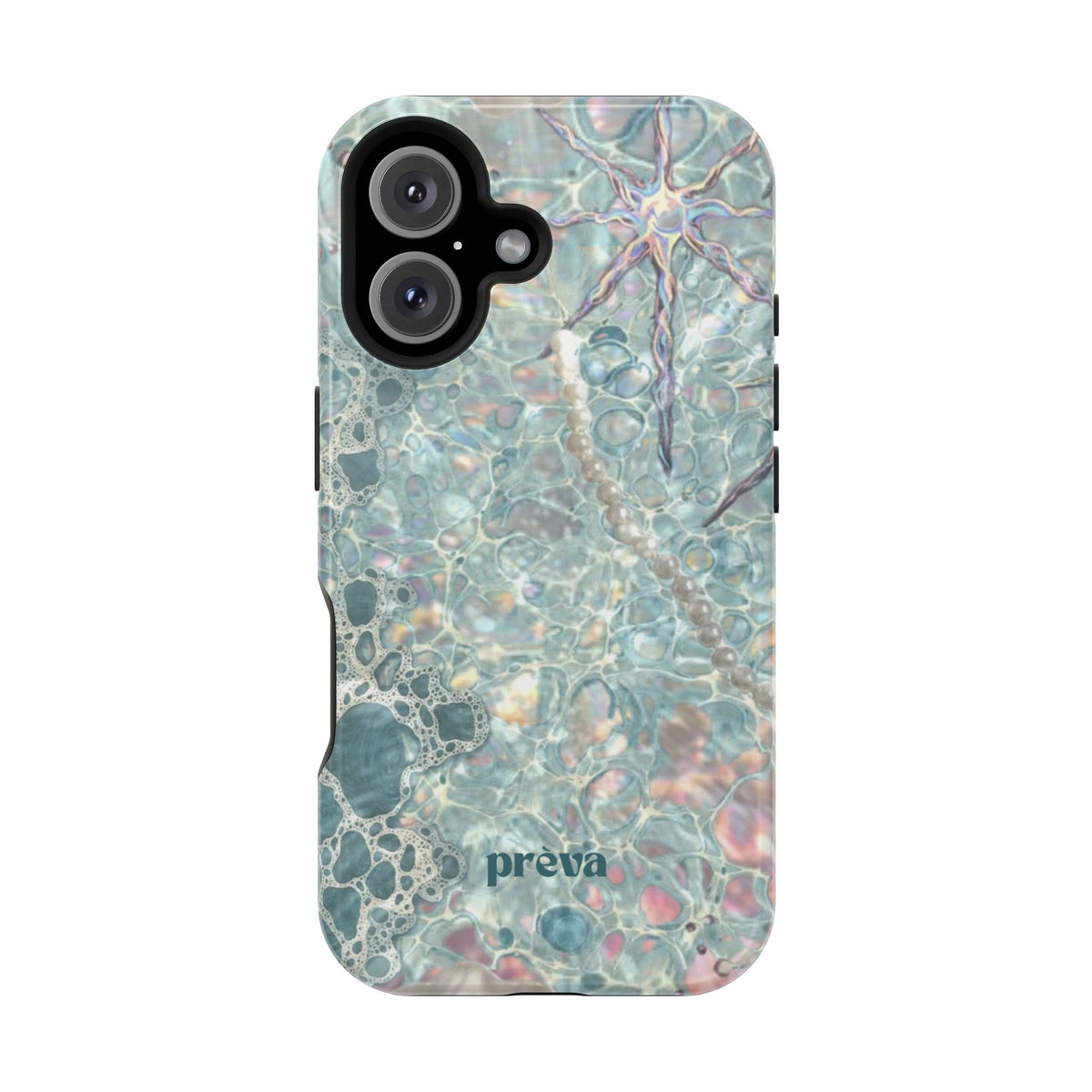 Marbled Seafoam Impact-Resistant Phone Case
