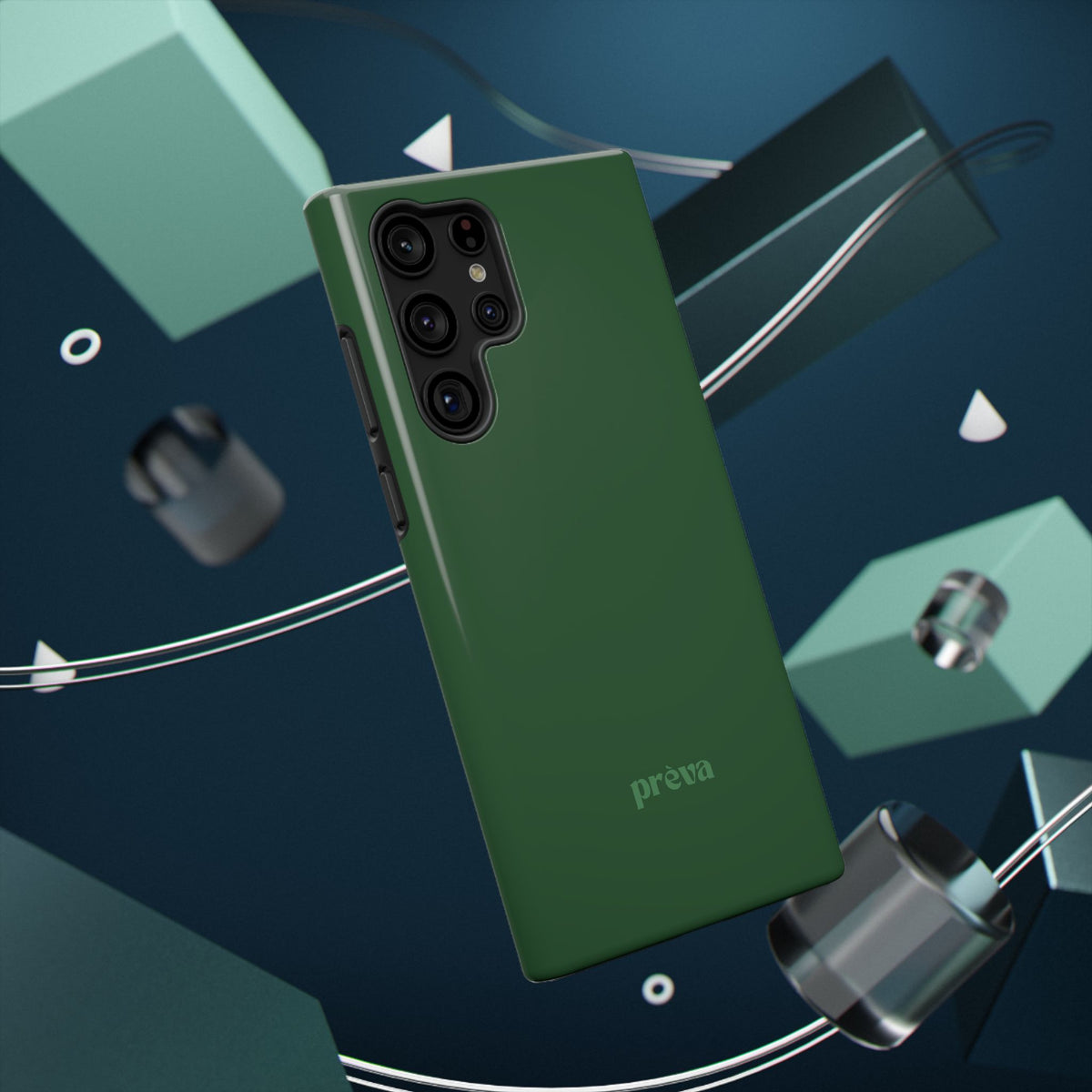 Impact-Resistant Phone Case — Forest Green Slim Armor
