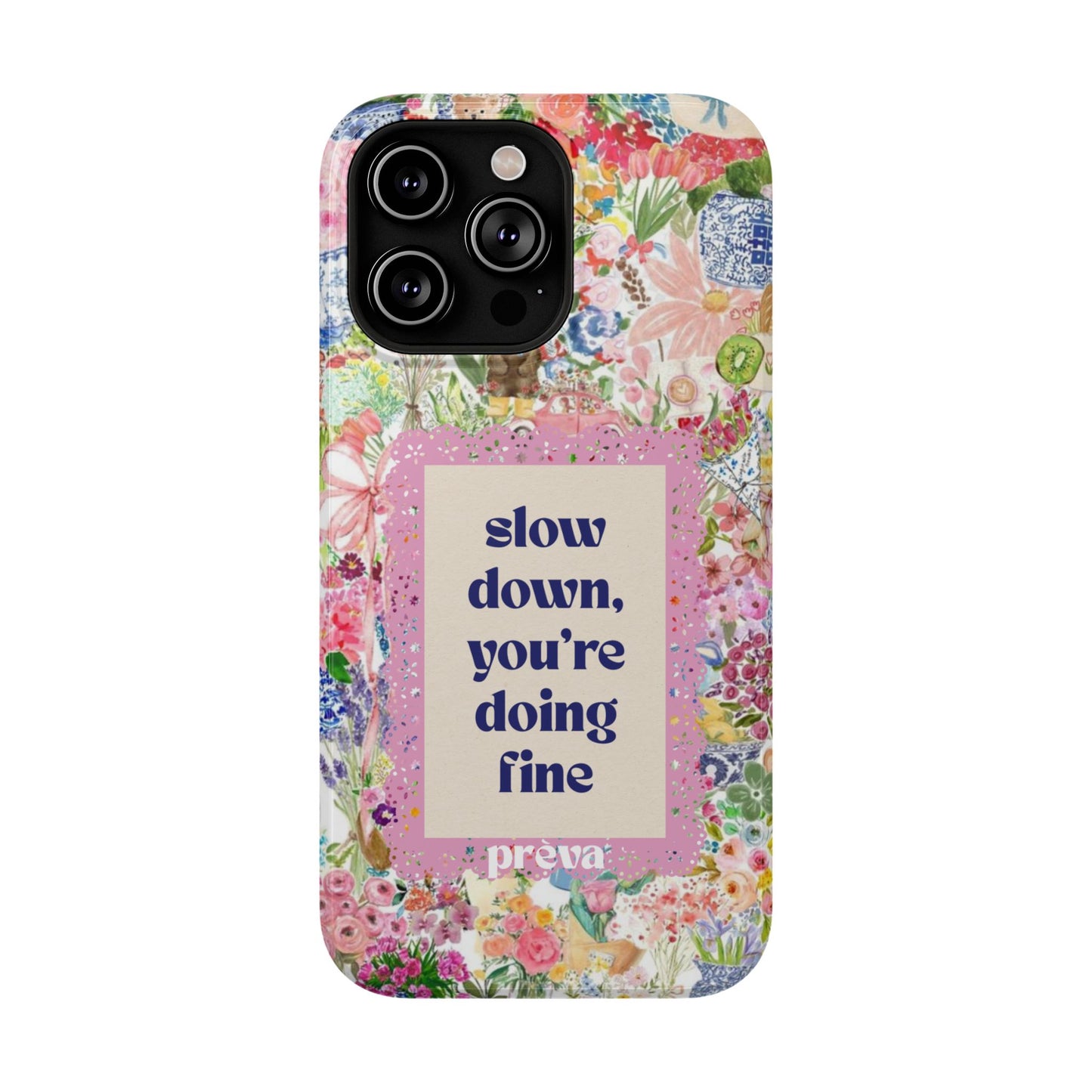 Slow Down Flowers x notsoken Phone Case