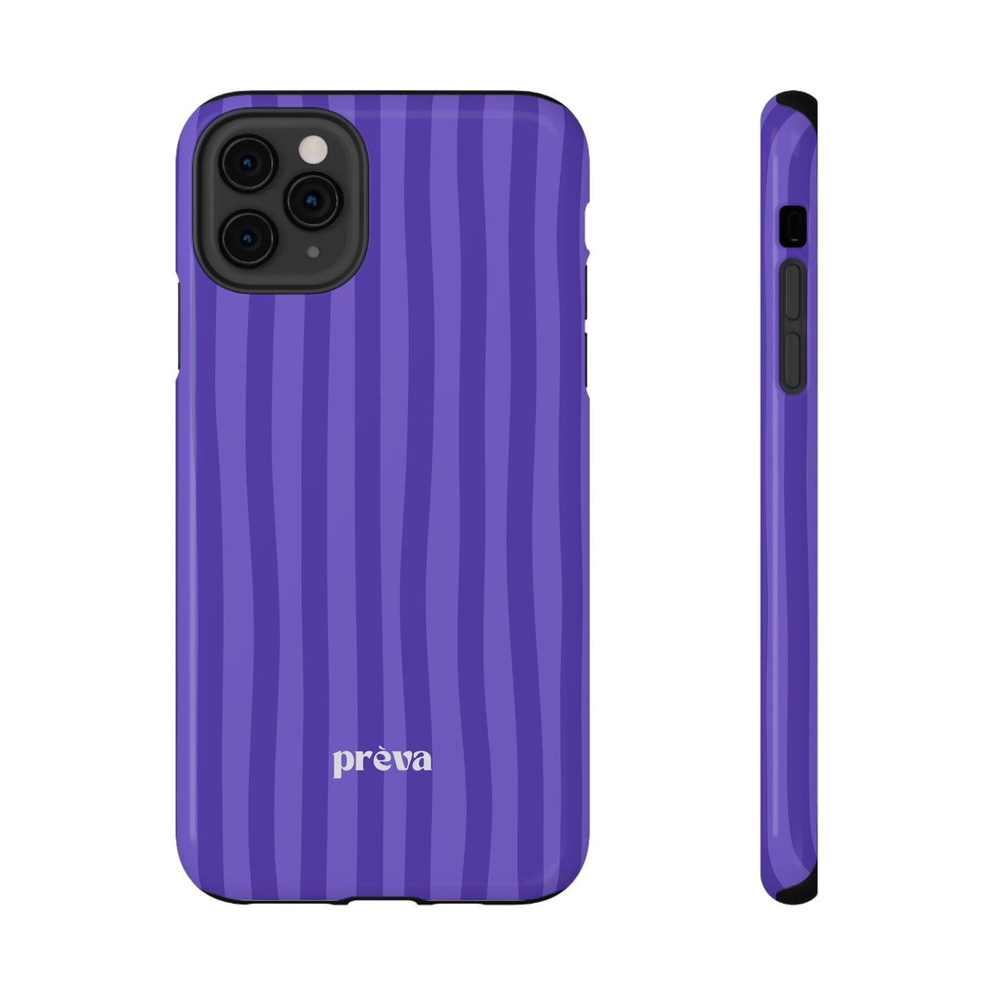 Dark Purple Stripes Phone Case