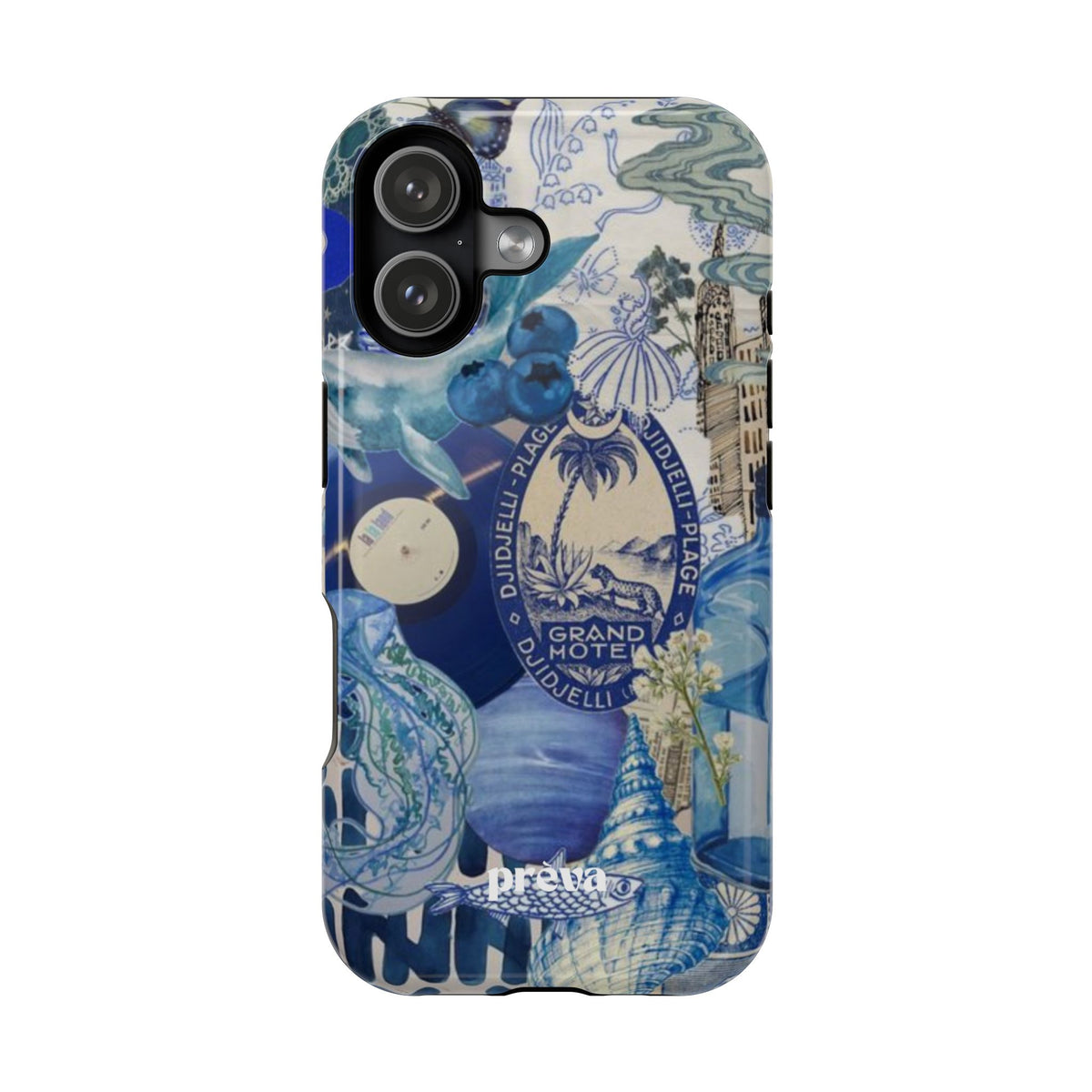 Blue Night Collage Phone Case