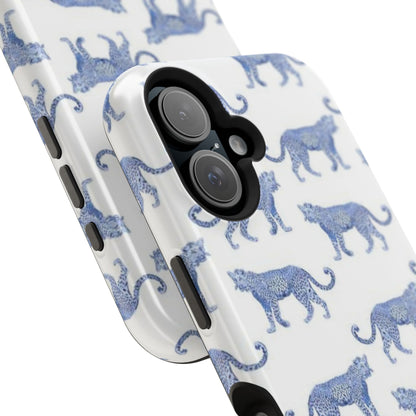Blue Leopard Pattern Phone Case