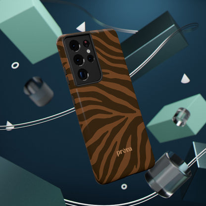 Brown Tiger Stripe Phone Case