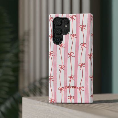 Pink Bow Chain Phone Case